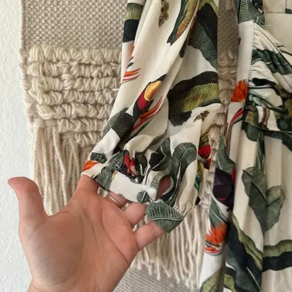 NWOT: PatBo Tropical High-Low Romper - Picture 5 of 9